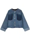 Litkovskaya University Single-breasted Denim Jacket In Blau
