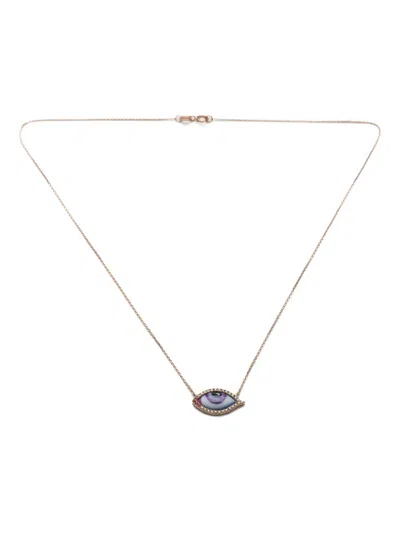Lito 14k Rose Gold Petit Mauve Diamond Ruby Bracelet In Pink