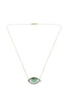 Lito 14kt Yellow Gold Grand Vert Diamond And Tsavorite Necklace In Gold