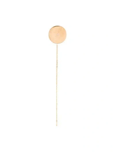 Pre-owned Lito 18k Diamond Circle Earring In Multicolor