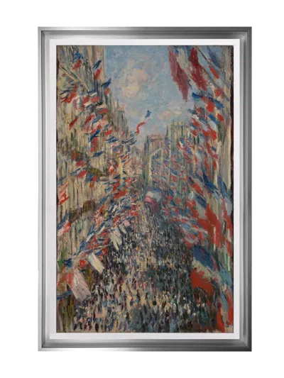 Lito Claude Monet La Rue Montorgueil À Paris, 1878 In Rot