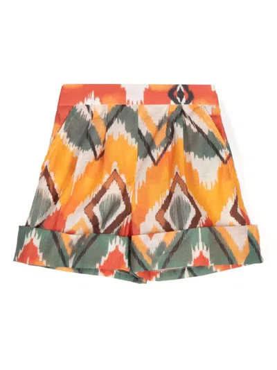 Little Bambah Kids' Argentina Shorts In Orange