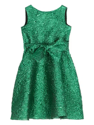 Little Bambah Kids' V-neck Party Dress In Green