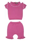 Little Bear Fuchsia Birth Set For Baby Girl In Pink