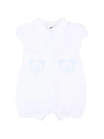 Little Bear Bear-patch Babywear In White