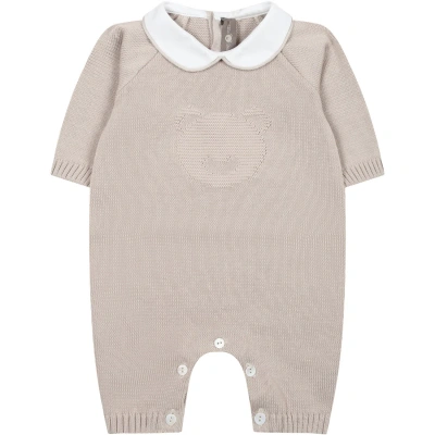 Little Bear Beige Babygrown For Baby Kids