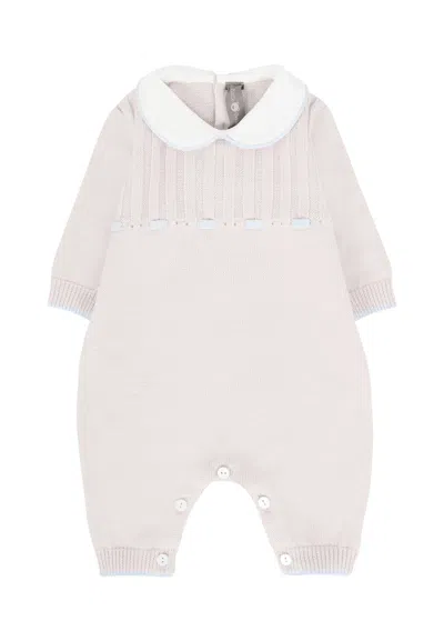 LITTLE BEAR BEIGE JUMPSUIT FOR BABY BOY WITH RIBBON