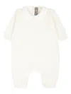 Little Bear Wool Romper In White