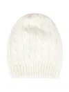 Little Bear Cable-knit Wool Beanie In Neutrals