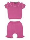 Little Bear Fuchsia Birth Set For Baby Girl In Pink