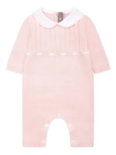 Little Bear Cotton Babygrow Set In Pink