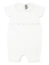 Little Bear White Romper For Baby Boy In White