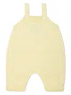 Little Bear Yellow Dungarees For Baby Boy With Polka Dots In Yellow