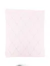 Little Bear Diamond Knit Blanket In Pink