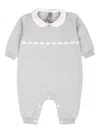 Little Bear Wool Romper In Grey