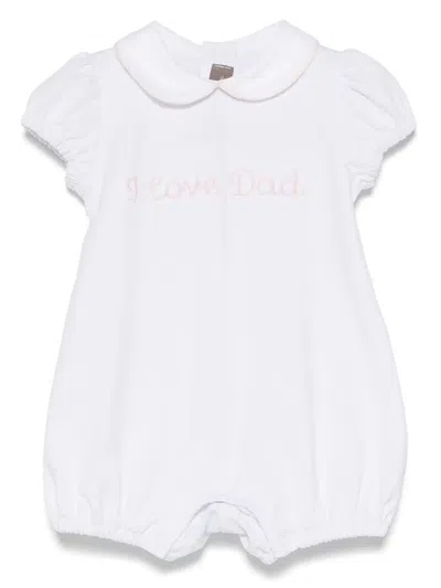 Little Bear Babies' Embroidered Body In White