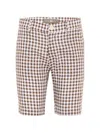 Little Bear Gingham-check Trousers In Multi