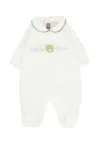 Little Bear Ivory Babygrow For Babykids With Bear In White