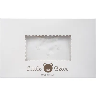 Little Bear Ivory Good-luck Newborn Shirt With Hearts For Babykids In White