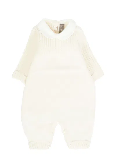 Little Bear Ivory Romper For Babykids In Neutral