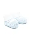 Little Bear Knitted Booties In Multi