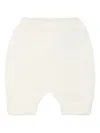 Little Bear Latte Knitted Trousers In White