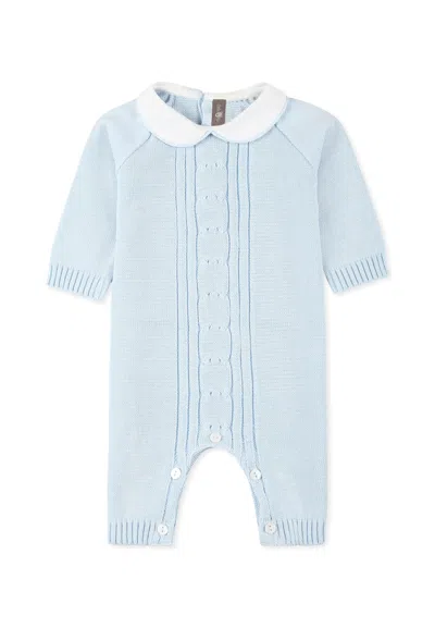 Little Bear Light Blue Babygrow For Baby Boy