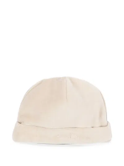 Little Bear Babies' Logo-embroidered Beanie Hat In Neutrals