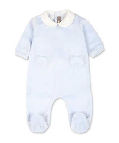 Little Bear Long-sleeved Jumpsuit In White