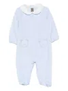 Little Bear Merino Wool Babygrow In Blue