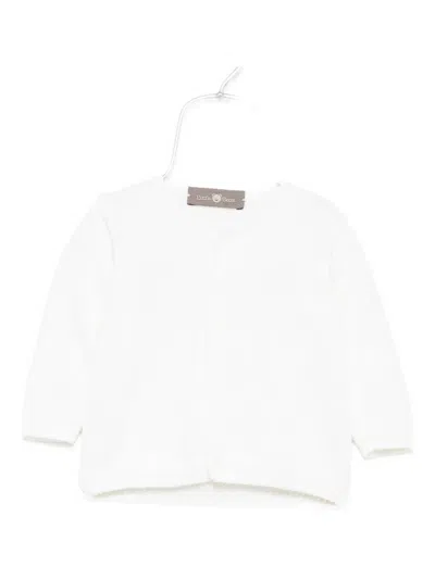 Little Bear Babies' Merino Wool Cardigan In Neutral