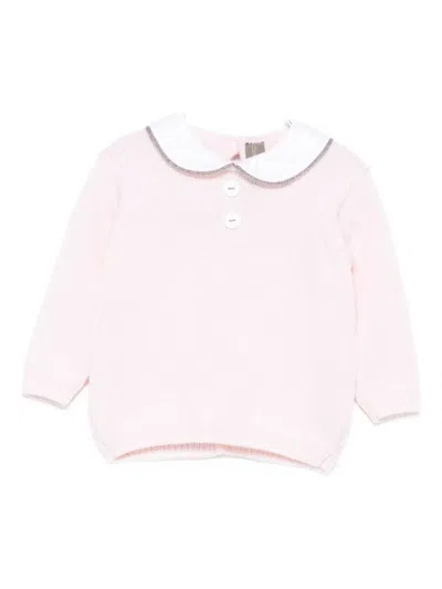 Little Bear Babies' Merino-wool Jumper In Pink