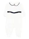 Little Bear Merino Wool Pajamas In White