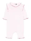Little Bear Onesie With Ruffles In Pattern