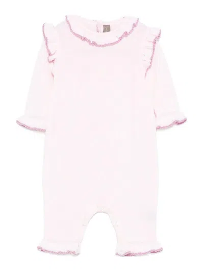 Little Bear Onesie With Ruffles In Pattern