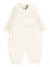 Little Bear Peter Pan-collar Virgin Wool Romper In Neutral