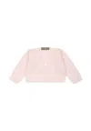 Little Bear Pink Cardigan For Baby Girl In Pink