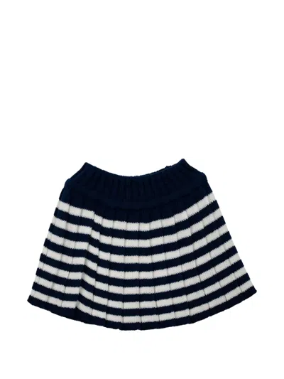 Little Bear Babies' Ribbed-knit Skirt In Blue