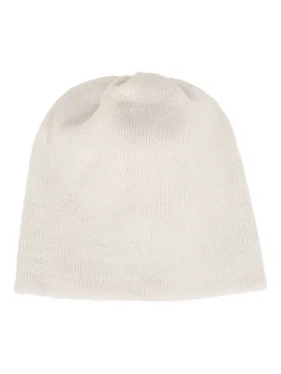 Little Bear Babies' Ruched-top Wool Beanie In Neutral