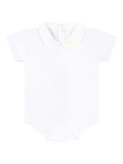 Little Bear Babies' Short-sleeved Body In White