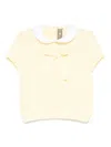 Little Bear Short-sleeves Sweater In Yellow