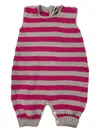 Little Bear Sleeveless Knitted Romper In Pink