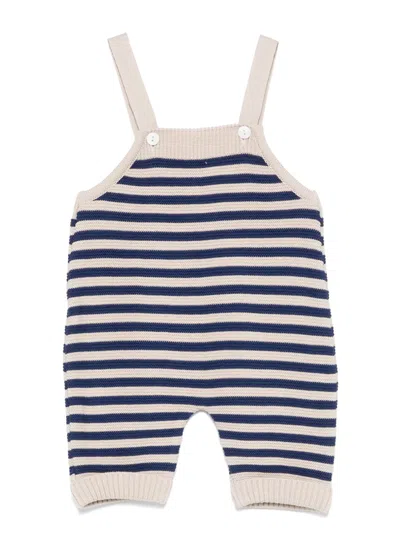 Little Bear Babies' Striped Dungarees
