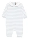 Little Bear Striped Romper In Blue