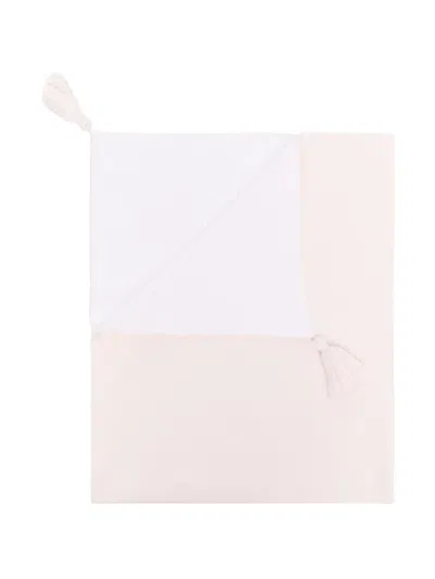 Little Bear Tassel-detail Blanket In Pink