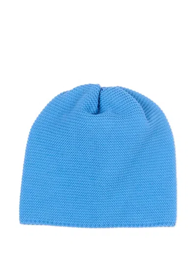 Little Bear Babies' Textured Beanie Hat In Blue