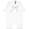 LITTLE BEAR WHITE BABYGROW FOR BABY GIRL WITH BOW