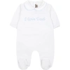 LITTLE BEAR WHITE BABYGROWN FOR BABY BOY WITH WRITING