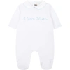 LITTLE BEAR WHITE BABYGROWN FOR BABY BOY WITH WRITING