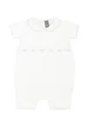 Little Bear White Romper For Baby Boy In White